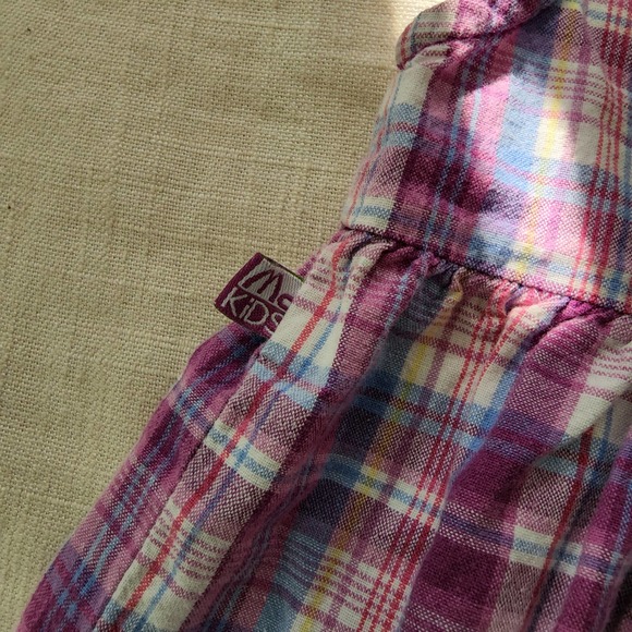 Vintage McKids Plaid Floral Embroidered Dress 24 months - Picture 8 of 10